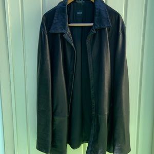 Boss leather jacket